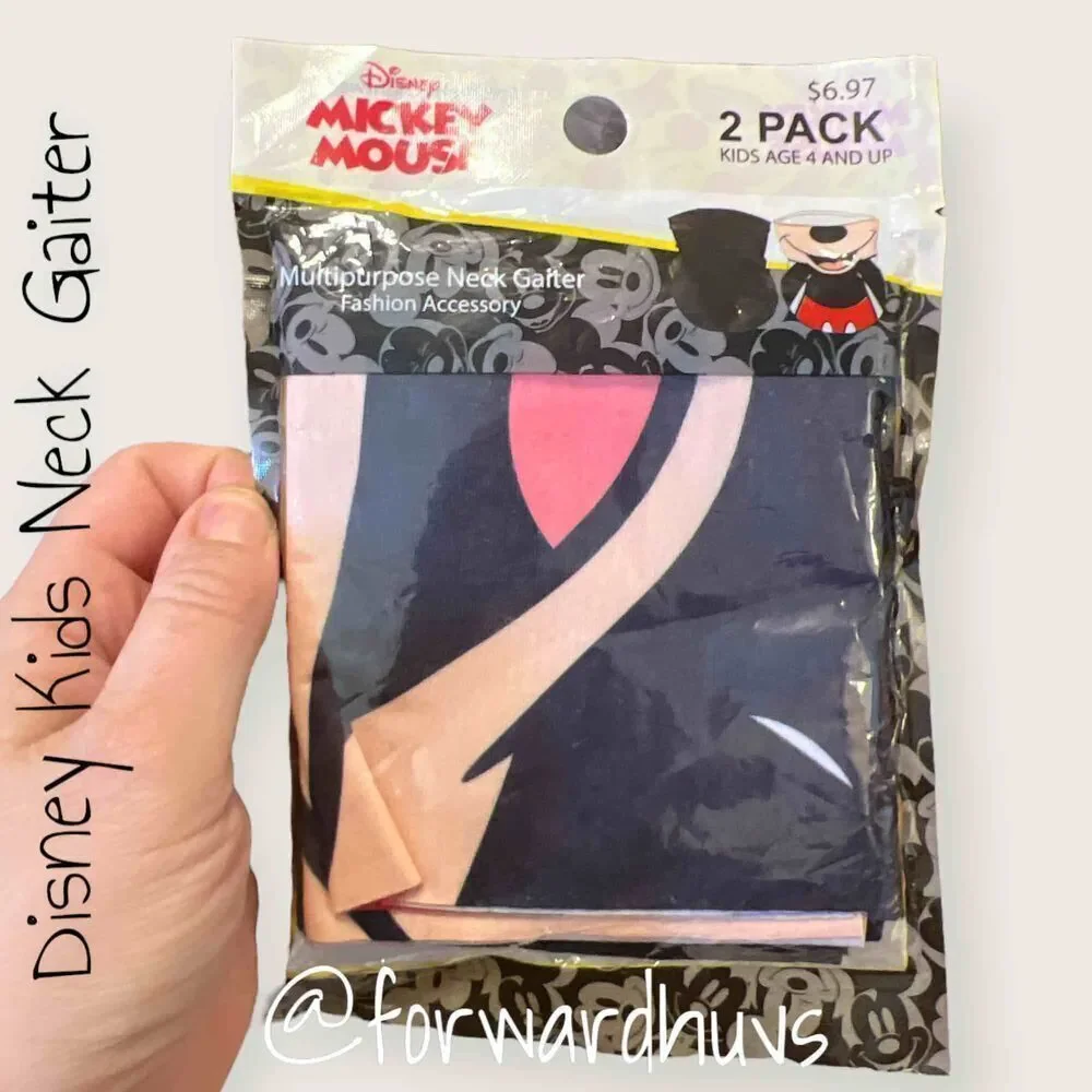 Bundle 3 for $15 Disney Kids Size Mickey Mouse 2pk Multipurpose Neck Gaiter
